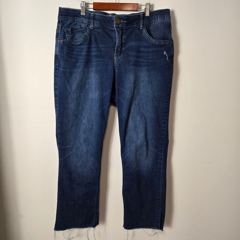 J. Crew Women's Size 34 Slim Boyfriend Straight Leg Jeans Cropped Raw Hem